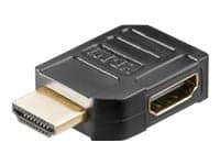 goobay - HDMI-adapter - HDMI hunn til HDMI hann - høyrevinklet kontakt