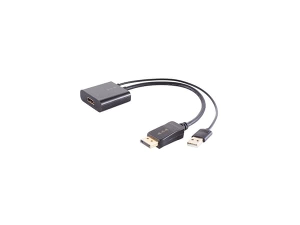 shiverpeaks BS10-01011, 0,3 m, HDMI Type A (Standard), DisplayPort, Hunkjønn, Hankjønn, Rett