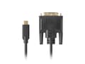 Miniatyrbilde 3 av 5: Lanberg - Adapterkabel - dobbeltlenke - 24 pin USB-C (hann) til DVI-D (hann) - USB 3.2 Gen 2 - 1.8 m - støtte for 4K 60 Hz (3840 x 2160) - svart