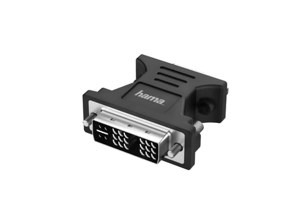 Hama - Videoadapter - DVI-I (S) til HD-15 (VGA) (W) - 1080p-støtte - Svart