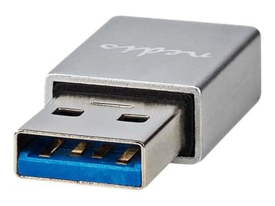 Nedis - USB-adapter - USB typ A (hane) till 24 pin USB-C (hona) - USB 3.2 Gen 1 - grå