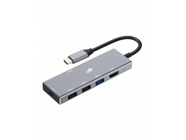 Adapter HUB USB C 7in1 - HDMI, USBx3, PD, SD/TF