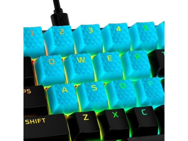 HyperX 519U1AA#ABA, Tangentbordsknapp, Gummi, Blå