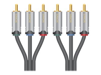 Sinox HD Premium - Videokabel - komponentvideo - RCA x 3 hann til RCA x 3 hann - 1.5 m - skjermet