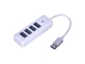 Miniatyrbild 3 av 5: Orico USB-adapter Hub till 4x USB 3.0 Orico, 5 Gbps, 0,15m (vit)
