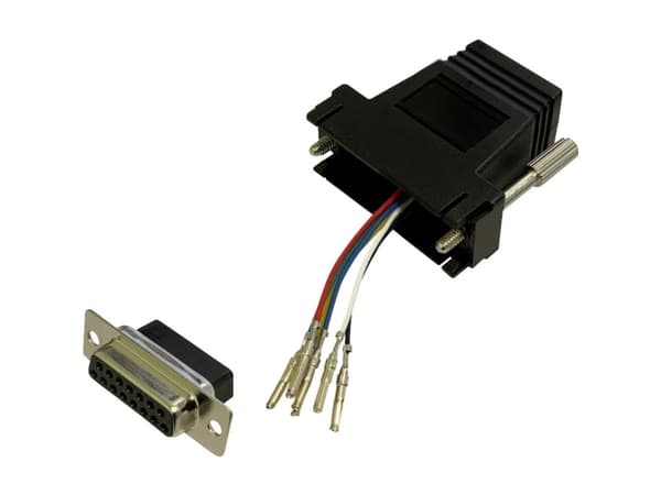 BKL Electronic 10121113 Adapter D-SUB-bøsning 15-pol. - RJ12-tilslutning 1 stk Single