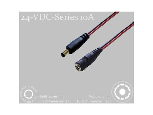 BKL Electronic #####DC-liitin #####DC-onteloliitin - #####DC-liitin 5,5 mm 2,5 mm 5,5 mm 5,5 mm 2 m 1 kpl Yksittäinen