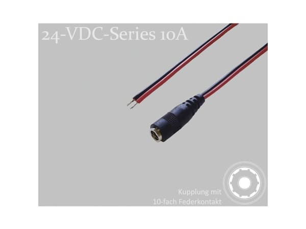BKL Electronic DC-stikforbindelse DC-kobling - fortinnet 5.5 mm 2.5 mm 1.5 m 1 stk Single