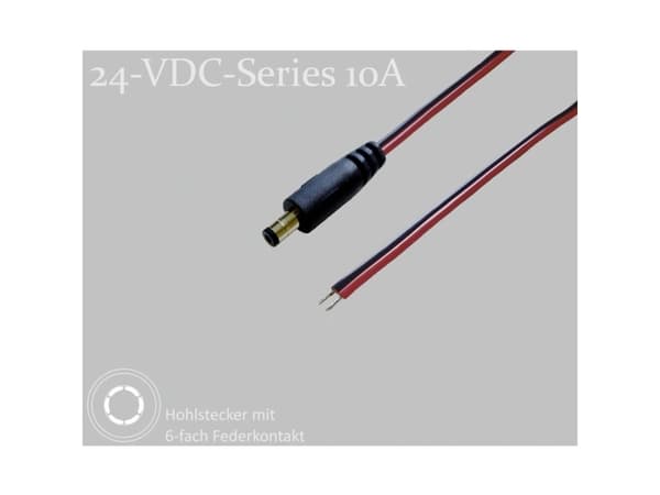 BKL Electronic DC-stikforbindelse DC-hulstik - fortinnet 5.5 mm 2.5 mm 1.5 m 1 stk Single