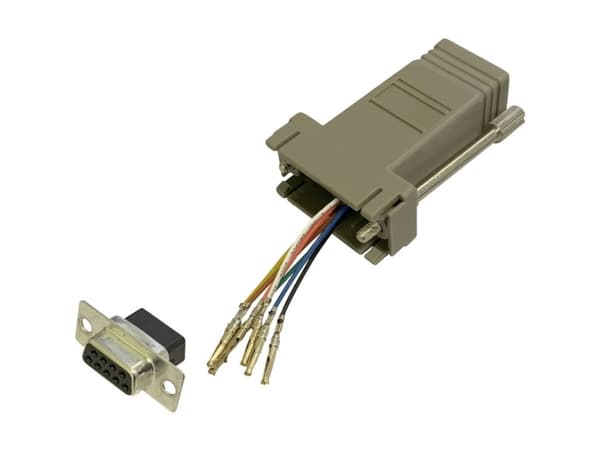 BKL Electronic 10121106 Adapter D-SUB-bøsning 9-pol. - RJ45-tilslutning 1 stk Single
