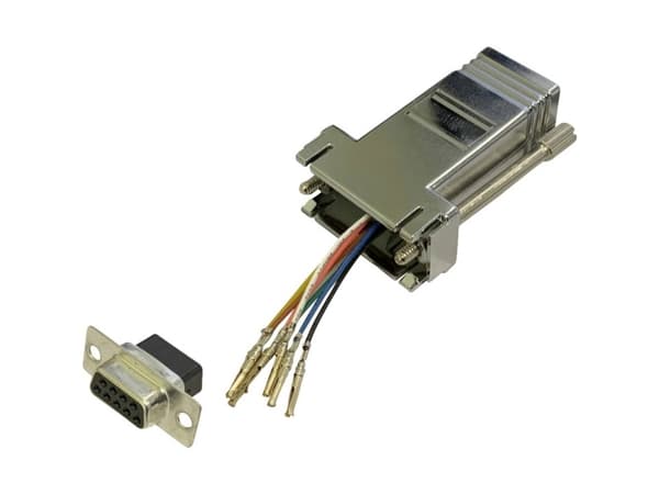 BKL Electronic 10121108 Adapter D-SUB-bøsning 9-pol. - RJ45-tilslutning 1 stk Single