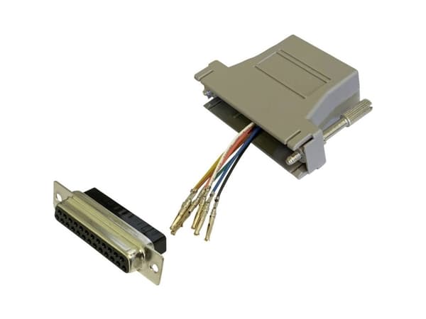 BKL Electronic 10121130 Adapter D-SUB-bøsning 25-pol. - RJ45-tilslutning 1 stk Single