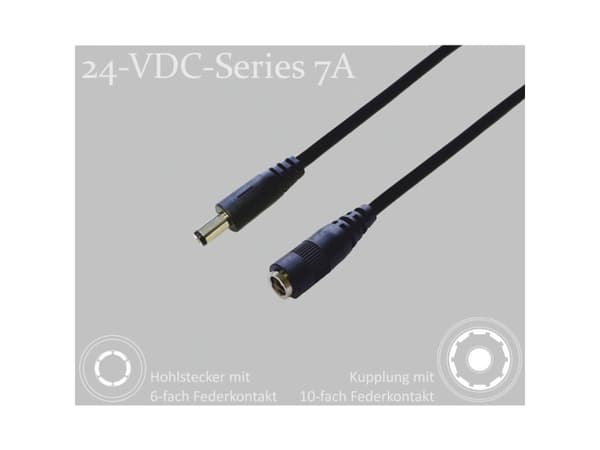 BKL Electronic DC-stikforbindelse DC-hulstik - DC-kobling 5.5 mm 2.5 mm 5.5 mm 2.5 mm 2 m 1 stk Single