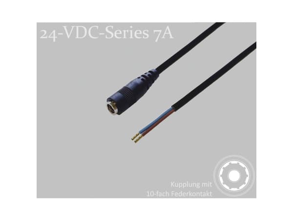 BKL Electronic DC-stikforbindelse DC-kobling - Kabelsko 2.5 mm 1.5 m 1 stk Single