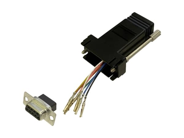 BKL Electronic 10121107 Adapter D-SUB-bøsning 9-pol. - RJ45-tilslutning 1 stk Single