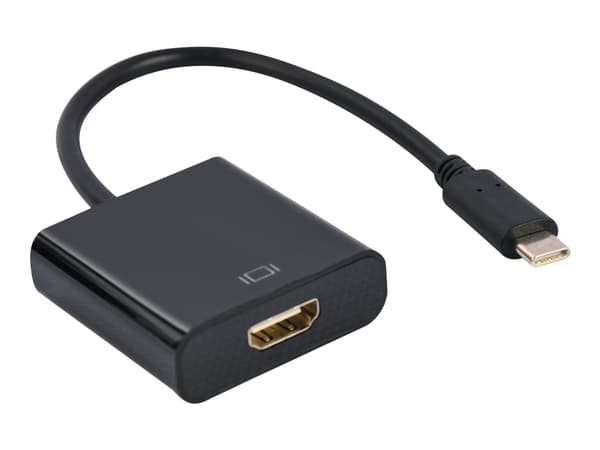 Cablexpert - Video adapter - 24 pin USB-C hann til HDMI hunn - 15 cm - svart - 4K 30Hz støtte