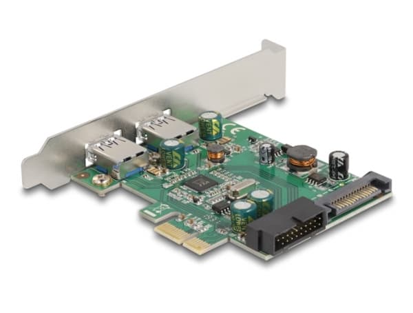 Delock - USB-adapter - PCIe 2.0 lav profil - USB, USB 2.0, USB 3.0, USB 3.2 Gen 1