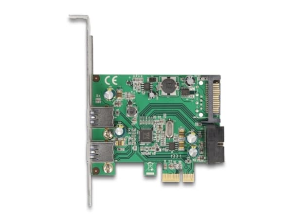 Delock - USB-adapter - PCIe 2.0 lav profil - USB, USB 2.0, USB 3.0, USB 3.2 Gen 1