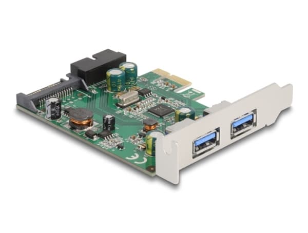 Delock - USB-adapter - PCIe 2.0 lav profil - USB, USB 2.0, USB 3.0, USB 3.2 Gen 1
