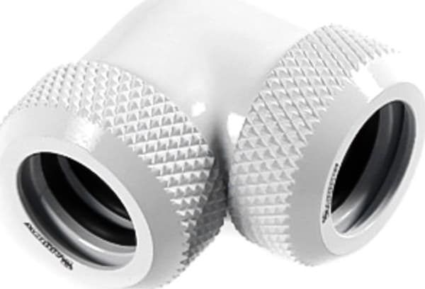 Barrow Multi-Link adapteri 90 astetta 12mm OD 12mm OD kovaputkeen - valkoinen