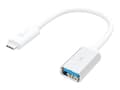 Pikkukuva 1 / 5: j5create JUCX05-N USB-C® 3.1 - USB™ Type-A Adapter, 0,1 m, USB C, USB A, USB 3.2 Gen 2 (3.1 Gen 2), 5000 Mbit/s, Hopea, Valkoinen