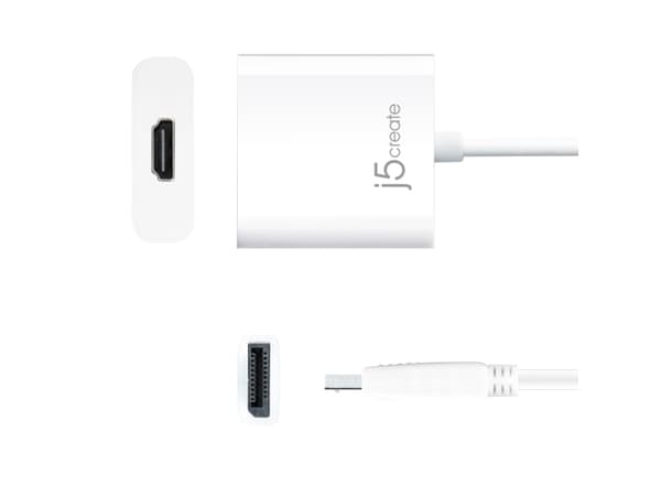 j5create JDA154-N DisplayPort™ til HDMI™-adapter, 0,09 m, DisplayPort, HDMI, Hankjønn, Hunkjønn, Rett