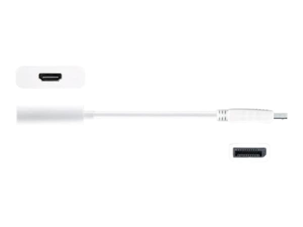 j5create JDA158 - Video adapter - DisplayPort hann til HDMI hunn - 16 cm - hvit - 4 K 60 Hz (4096 x 2160) støtte