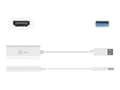 Miniatyrbild 4 av 5: j5create JUA254 - Adapterkabel - USB hane till HDMI hona - 8 m - vit - stöd för 1080p, 2048 x 1152 stöd