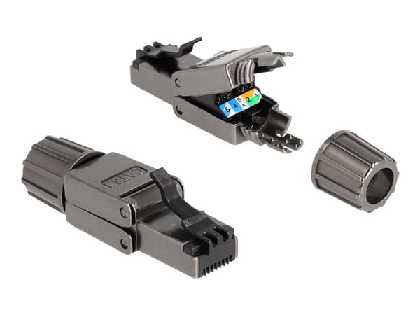 Delock - Nätverkskontakt - RJ-45 (hane) - STP - CAT 8.1