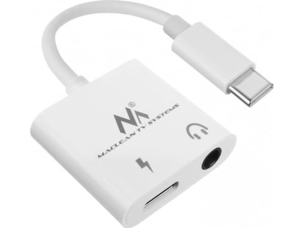 Adapter USB Maclean Adapter USB type-C 3,5 mm jack PD MCTV-848