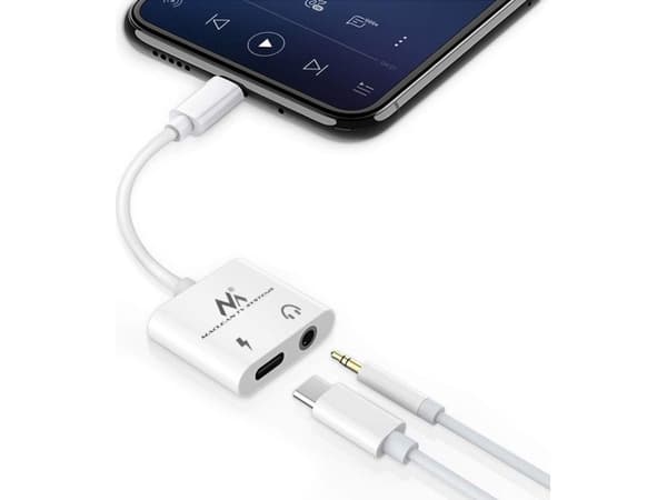 Adapter USB Maclean Adapter USB type-C 3,5 mm jack PD MCTV-848