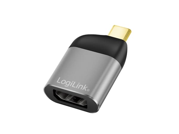LogiLink CUA0204, USB-C, DisplayPort, Lajittelu, Grå