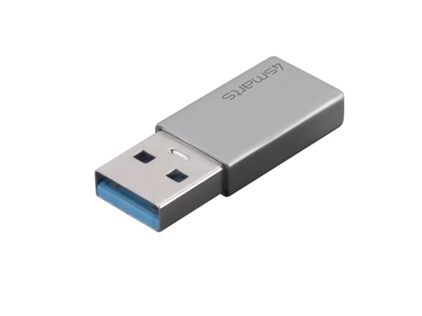 4smarts 540275, USB Type-A, USB Type-C, Hankoppling, Grå, Passiv, 5 Gbit/s