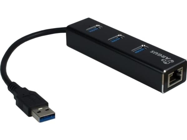 Argus IT-310 - Keskitin - 3 x SuperSpeed USB 3.0 + 1 x 10/100/1000 - pöytätietokoneet