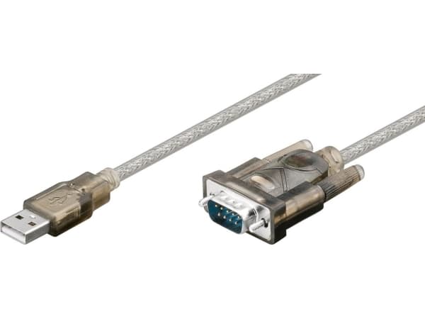 MicroConnect - USB / seriell kabel - DB-9 (hane) till USB (hane) - 1.5 m - tumskruvar - transparent