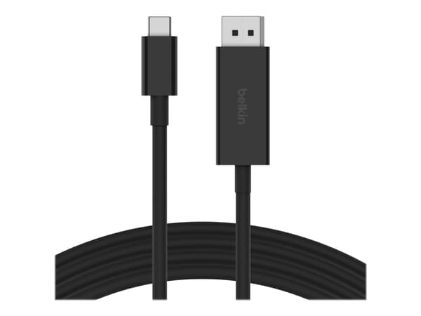 Belkin CONNECT - Adapterkabel - 24 pin USB-C (hann) til DisplayPort (hann) - DisplayPort 1.4 - 2 m - 4K-støtte, 8K-støtte - svart
