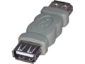 Miniatyrbilde 1 av 2: USB Logo Adapter Connector, USB A (2.0) F-USB A (2.0) F, 0, gray, Logo - 68041