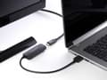 Miniatyrbild 4 av 5: Delock - Videokort - HDMI hane till 24 pin USB-C hona - 18 cm - svart - 8K30 Hz (7680 x 4320) stöd, 3D-videostöd