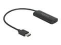 Miniatyrbild 1 av 5: Delock - Videokort - HDMI hane till 24 pin USB-C hona - 18 cm - svart - 8K30 Hz (7680 x 4320) stöd, 3D-videostöd