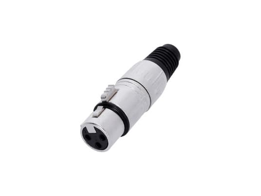 adam hall 4 STAR C XF3, Mikrofonadapter, Alle merker, Sølv, XLR, Zink, 5 mm
