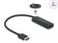Miniatyrbild 2 av 5: Delock - High Speed - videokort - HDMI, Mikro-USB typ B (endast ström) hane till DisplayPort hona - 18 cm - svart - 8K30 Hz (7680 x 4320) stöd, 3D-vi