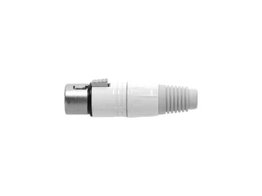 adam hall 4 STAR C XF3 SNOW, Mikrofonadapter, Alle merker, Hvit, XLR, Zink, 5 mm
