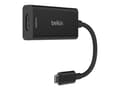 Miniatyrbild 1 av 5: Belkin Connect - Videokort - 24 pin USB-C hane till HDMI hona - svart - 4K144Hz stöd, 8K60Hz stöd