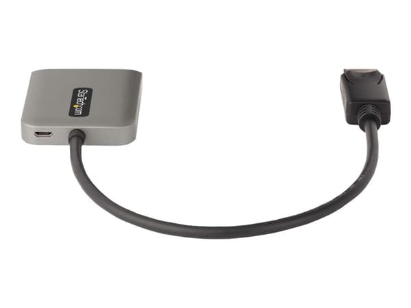 StarTech.com 2-Port DisplayPort MST Hub, Dual 4K 60Hz, DP to 2x DisplayPort Monitor Adapter, DP 1.4 Multi-Monitor Video Adapter w/ 1ft Built-in Cable