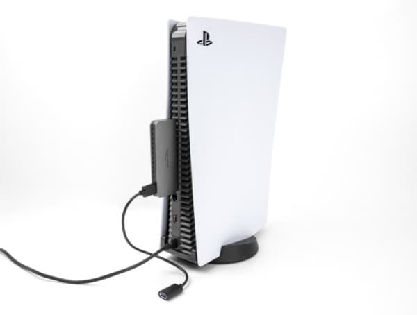 Delock USB 3.2 Gen 2-hus for PlayStation5 med M.2 NVMe-spor – uten verktøy