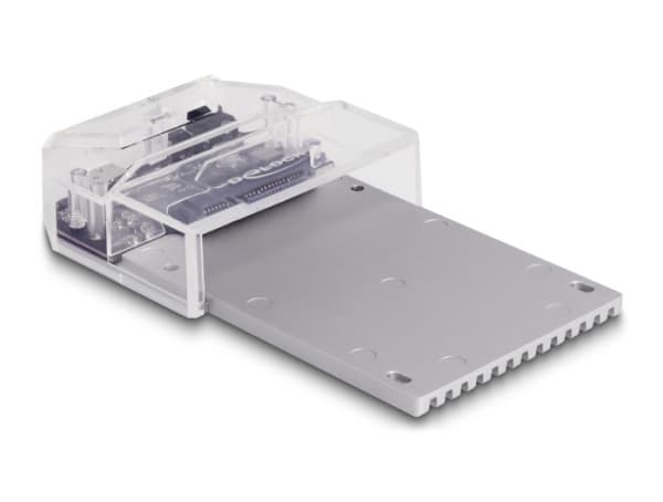 Delock - SSD-dokkingstasjon - 2,5" - Ultra M.2-kort - USB-C 3.2 (Gen 2) - sortering