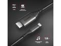 Pikkukuva 3 / 5: Axagon RVC-HI2MC, 1,8 m, USB Type-C, HDMI, urosliitin, urosliitin, suora liitin, suora