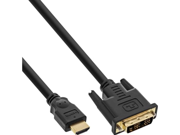InLine B-17662P, 2 m, HDMI-tyyppi A (vakio), DVI-D, Uros, Uros, Suora