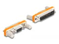Miniatyrbild 2 av 2: Delock - Seriell adapter - DB-9 (hane) with nuts till DB-25 (hane) skruvbar - silver/orange