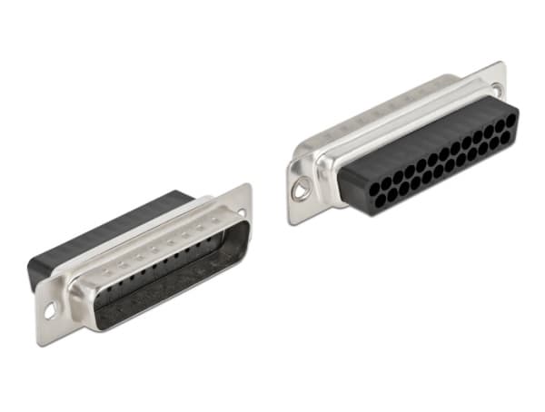 Delock - Nätverkskort - RJ-45 (hona) till DB-25 (hane) - tumskruvar - beige